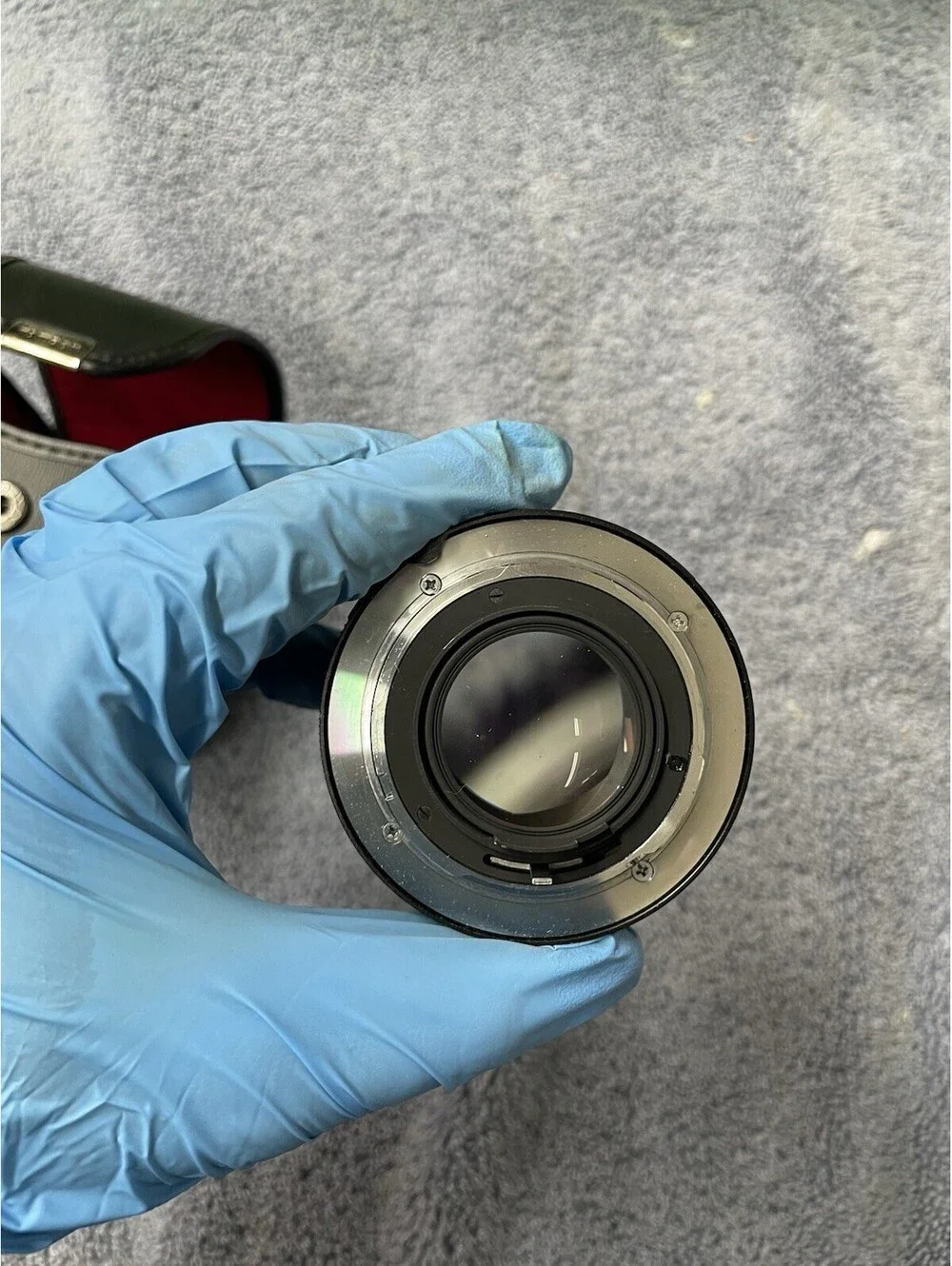 Konica 57mm f/1.4 Hexanon EE AR Mount Camera Lens With Case